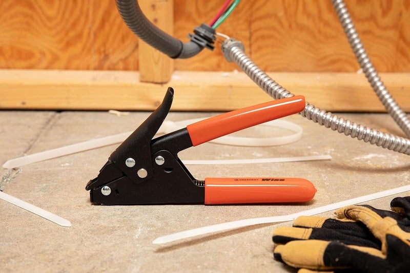Wiss Crescent Cable Tie Tensioning Tool - Durable Hand Tool for Nylon Cable Ties - Includes Integrated Cut-Off Mechanism & Ergonomic Handle - WT1-7-1/2", Red - Image 4